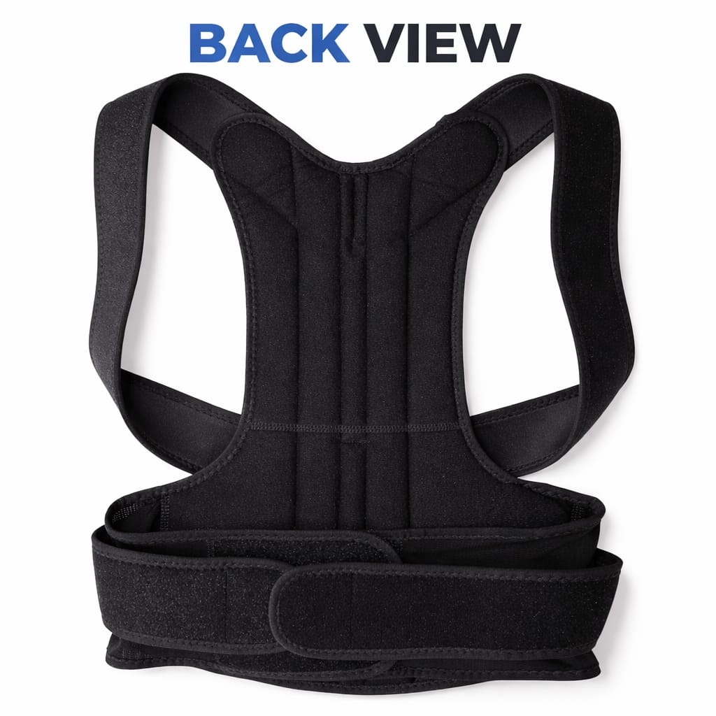 Posture Corrector Belt – Back & Shoulder Support Brace for Pain Relief (Men & Women)